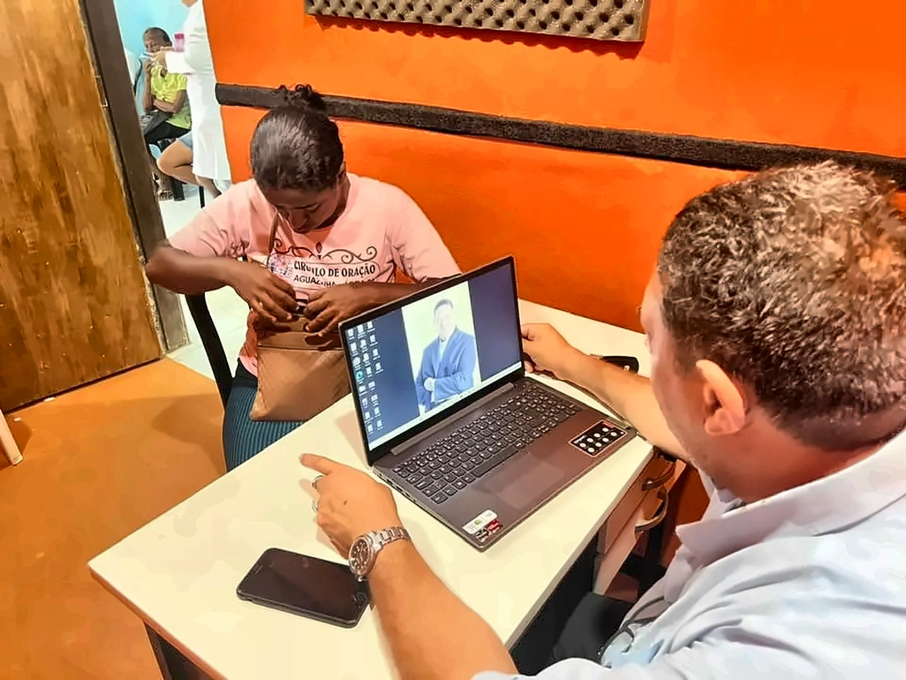 Agendamento de serviço no computador